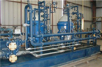 Iraq Power generation diesel fuel oil treatment plant centrifuge equipment on skid with Alfa Laval oil separators for GE LM 2500 turbines